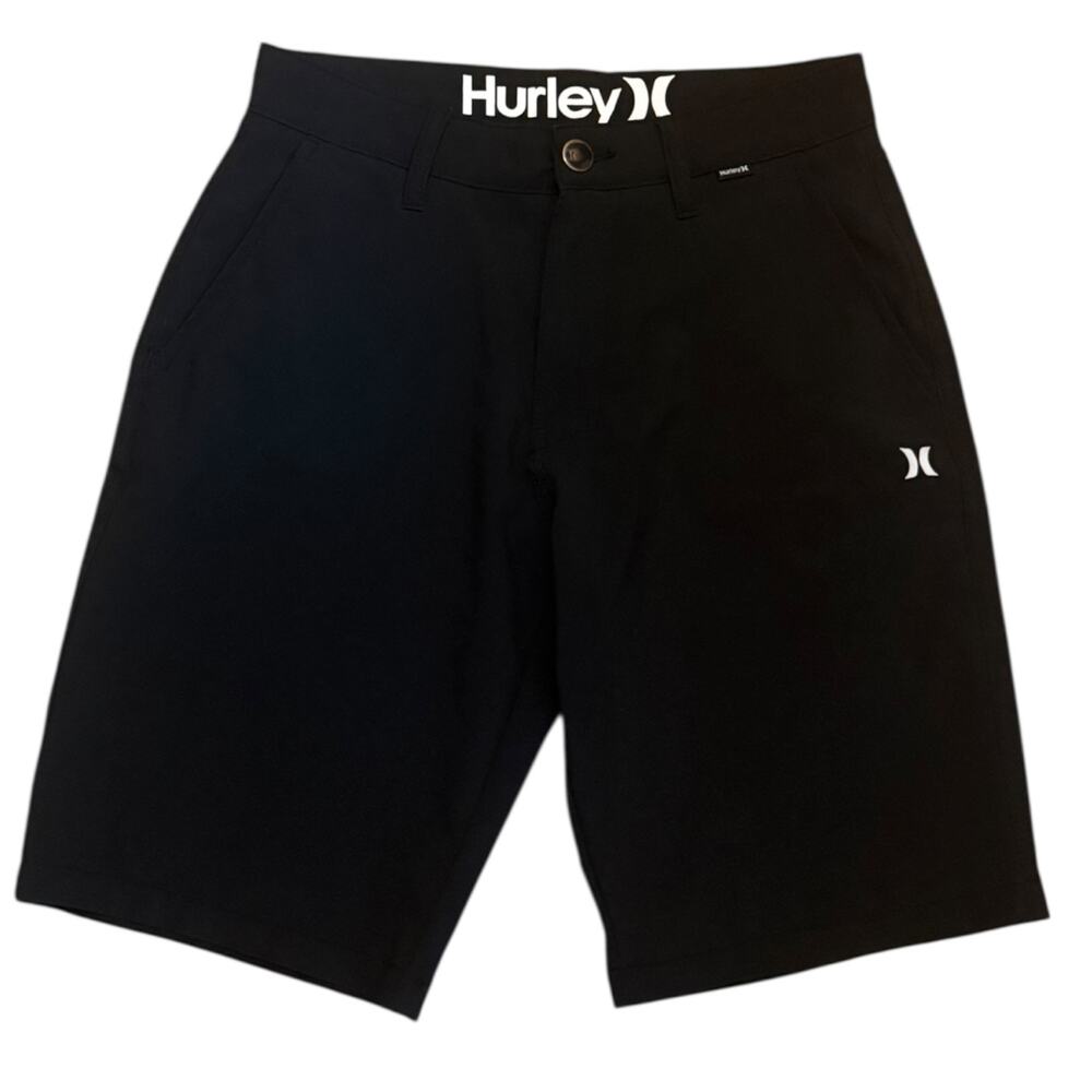 Hurley Boys Black Chino Shorts Size 28"